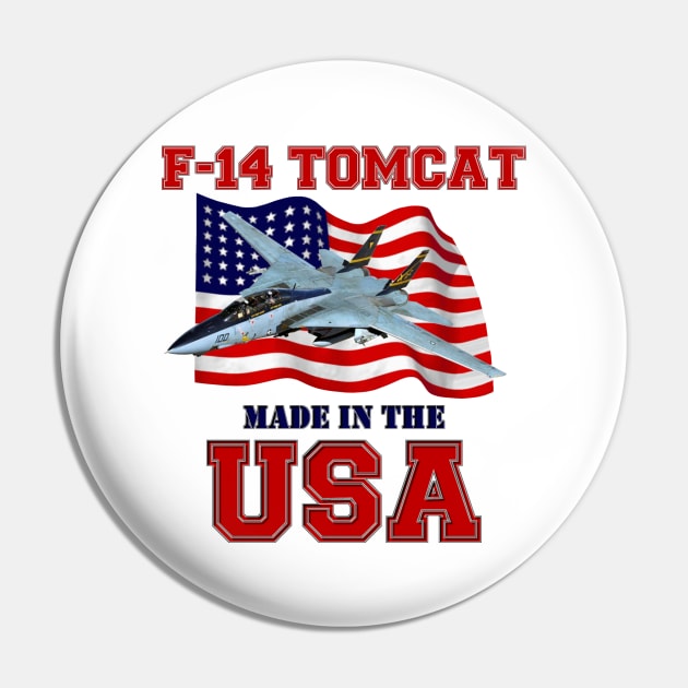 F-14 Tomcat Made in the USA Pin by MilMerchant