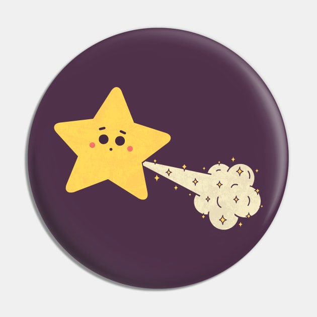 Tooting Star Pin by HandsOffMyDinosaur