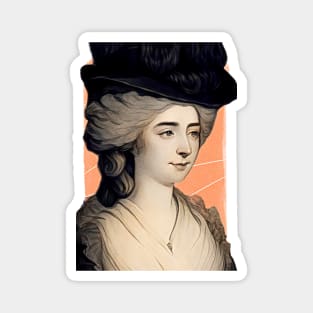 English Novelist Frances Burney illustration Magnet