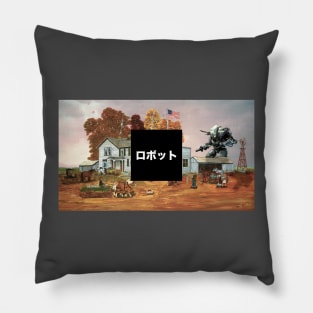 Mech Attack- Painting Mashup Pillow