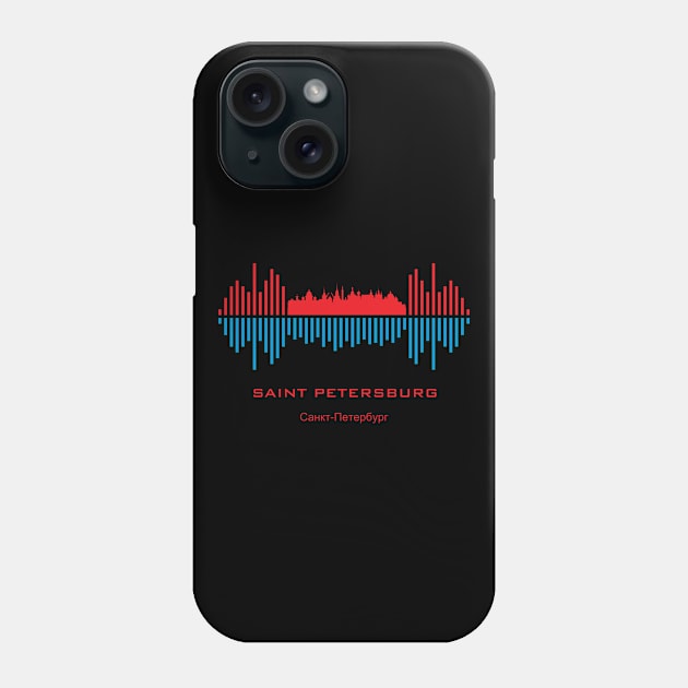 Saint Petersburg Soundwave Phone Case by blackcheetah