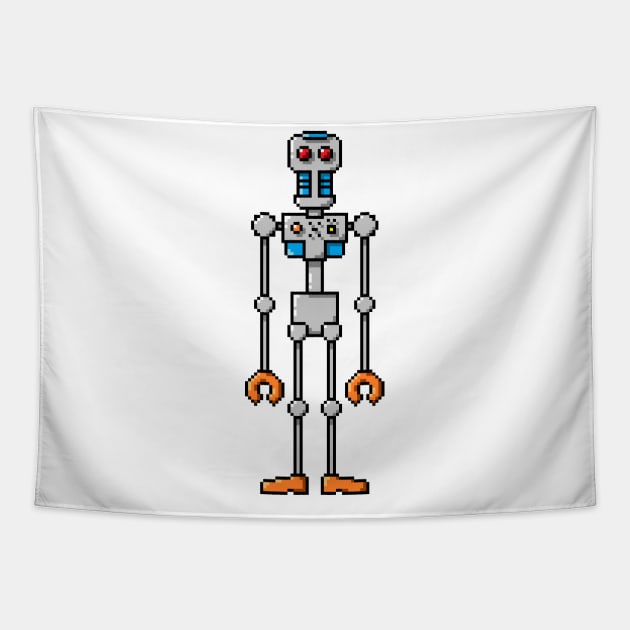 Pixel Robot 121 Tapestry by Vampireslug