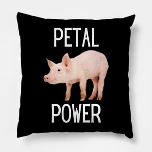 Petal Power Kirk’s Pig (White) Pillow