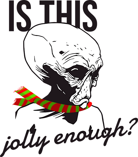 Is this jolly enough? Sad alien Kids T-Shirt by Dogefellas