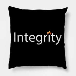 Integrity artistic text design Pillow