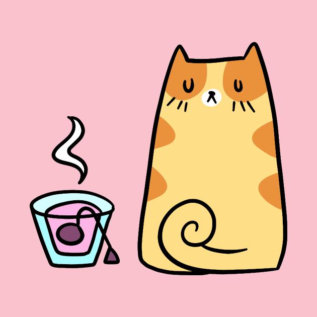 Hot Tea Kitty by saradaboru