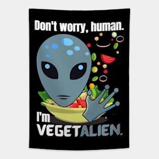 VegetAlien - Funny Alien Tapestry