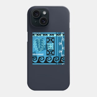 Aqua Hawaiian Patterns Phone Case