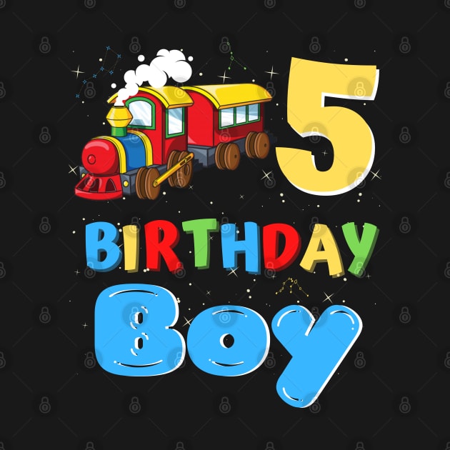 5 Year Old Boy Trains Lover Birthday Gift by JustBeSatisfied