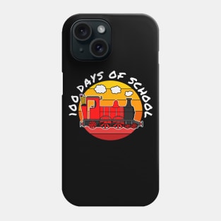 100 Days Of School Train Kindergarten Teacher 2023 Phone Case