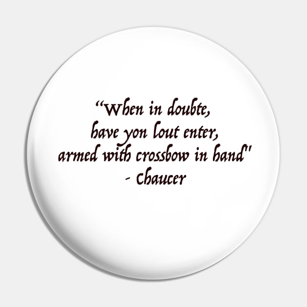 Chaucer's Advice for Stuck Writers Pin by SensaWonder