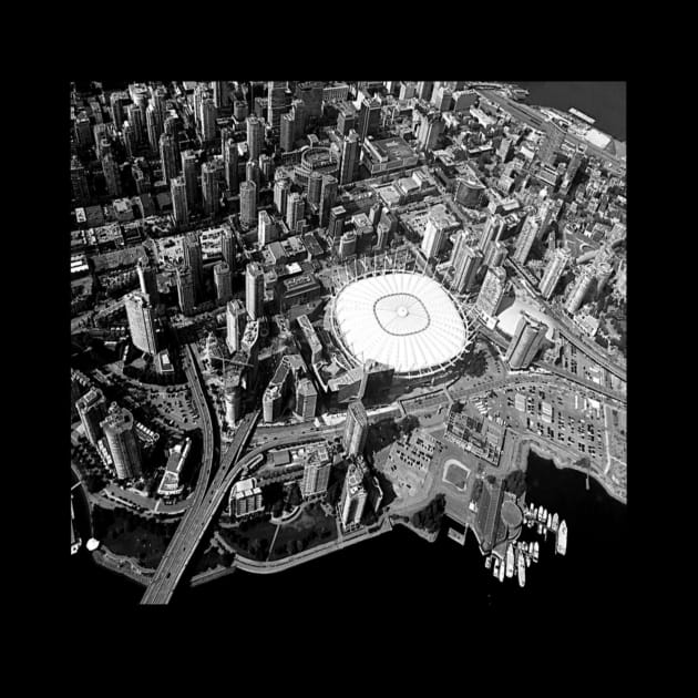 BC Place Aerial Photograph by ArtAndBliss