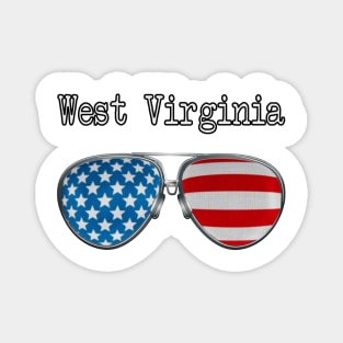 AMERICA PILOT GLASSES WEST VIRGINIA Magnet