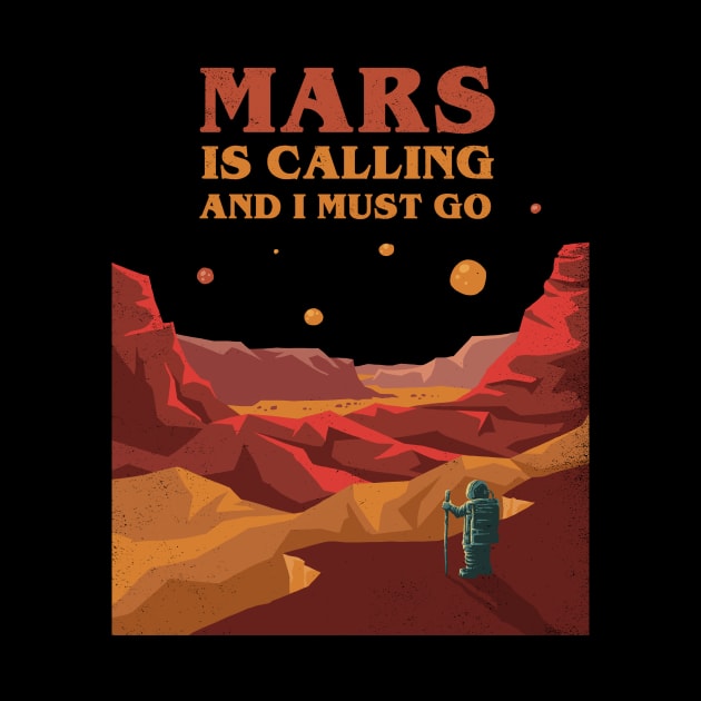 Mars is Calling by kg07_shirts