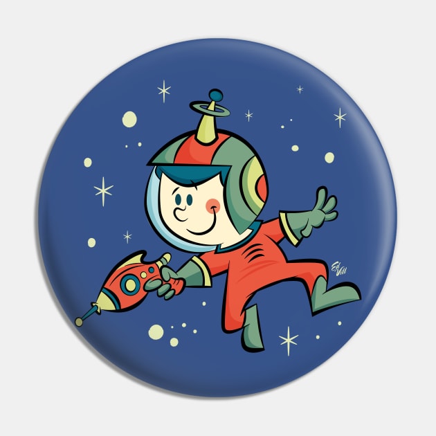 Space boy Pin by edvill