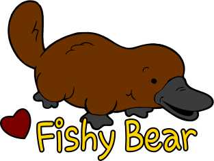 Fishy Bear (Platypus Humor) Magnet