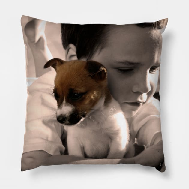 Buddy and Belle Pillow by micklyn