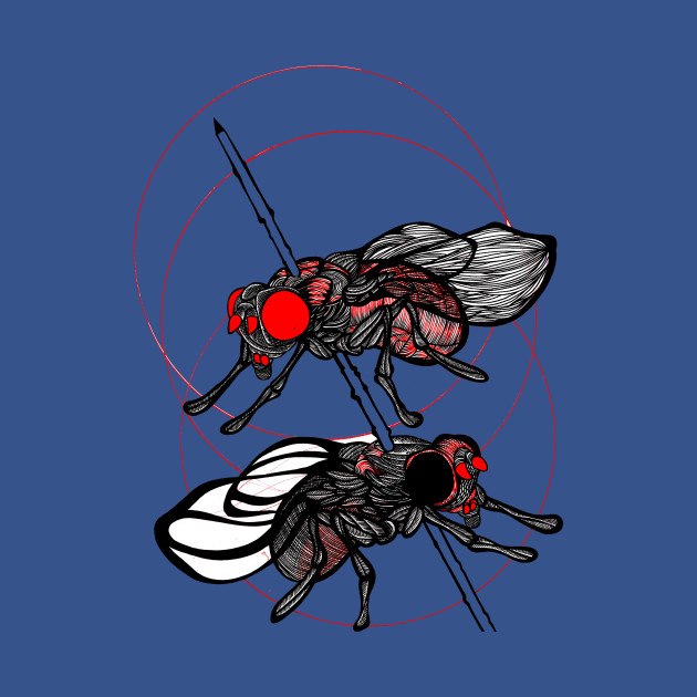 Disover Creepy Flies on a Stick - Flies - T-Shirt