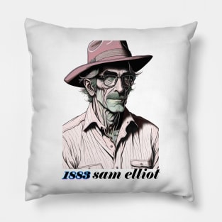 1883 - Retro Sam Elliot Pillow