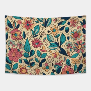 Floral Pattern Colorful Cartoon: Petal Cartoon Spectacular Tapestry