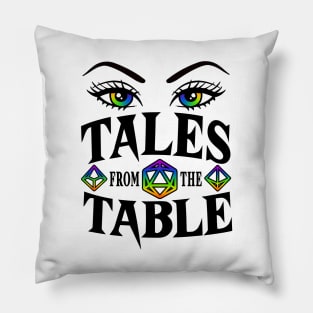 Tales from the Table Black Logo Pillow