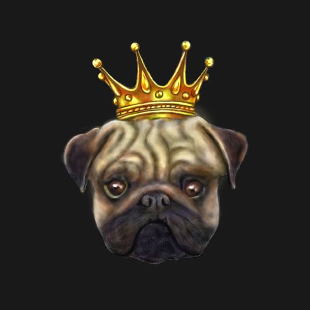 Pug King by ogfx