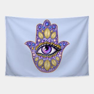 Fancy hamsa Tapestry