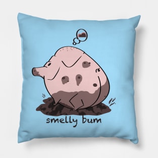 Smelly Bum Pig Cartoon Pillow