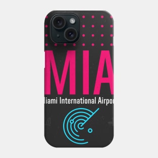 MIA MIAMI BEACH airport tag Phone Case