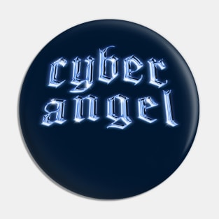 Cyber Angel y2k cybercore design Pin