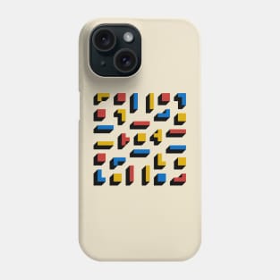 Tetris Blocks Bauhaus Phone Case