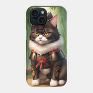 A cute Samurai Cat Phone Case