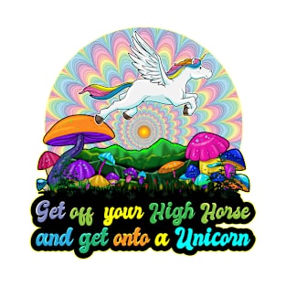 Magic Mushrooms Trippy Psychedelic Shrooms 420 T-Shirt