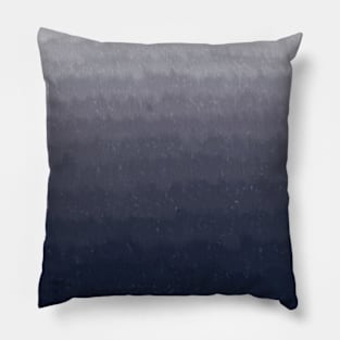 Indigo mist watercolor painting Pillow