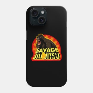 Savage Jiu Jitsu - bjj wall art - Jiu Jitsu design Phone Case