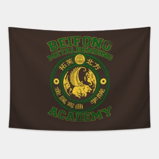 Beifong Metalbending Academy - Green & Gold Tapestry