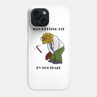 Man Getting Hit By Football Phone Case