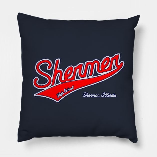 Shermer High School Pillow by RetroCheshire