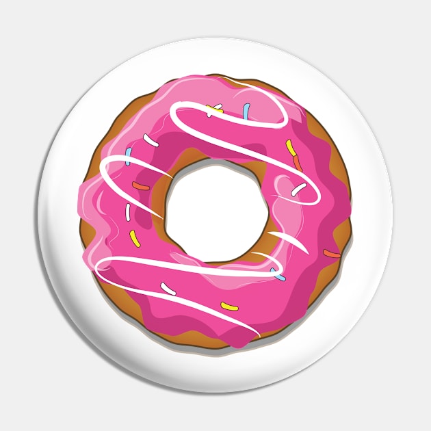 Pink Donut Pin by nickemporium1