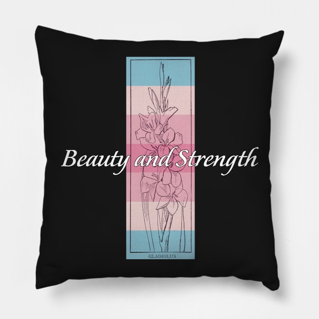 Gladiolus Pillow by Kizanth