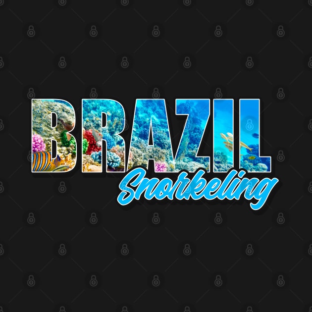 Brazil snorkeling design. Perfect present for mom dad friend him or her by SerenityByAlex