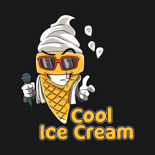 Ice Cream Cool Summer Vacation Glasses T-Shirt