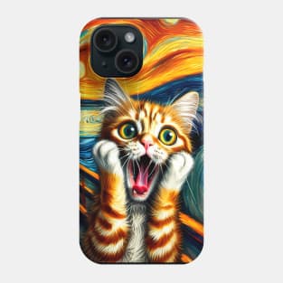 Van Gogh Cat Scream Phone Case