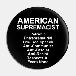 American Supremacist Pin