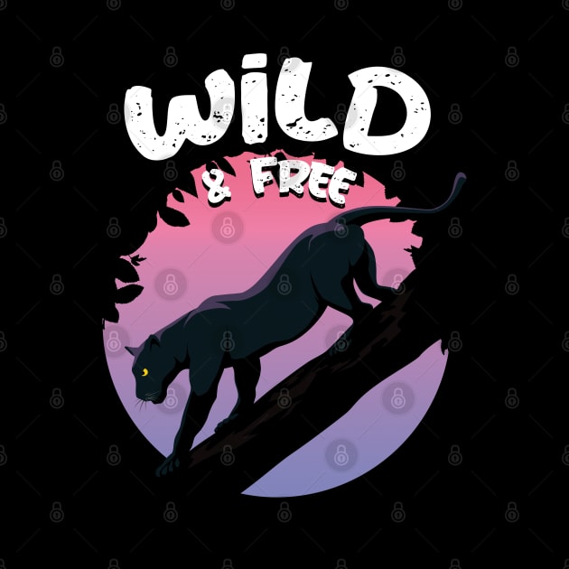 Black Panther - Wild & Free Animal by TMBTM