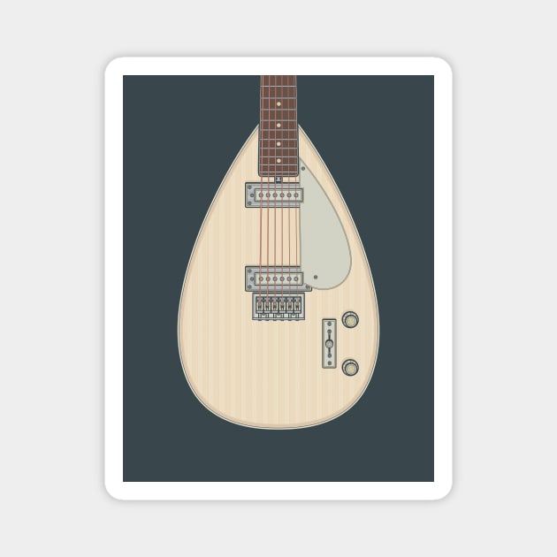 Teardrop Guitar Magnet by milhad