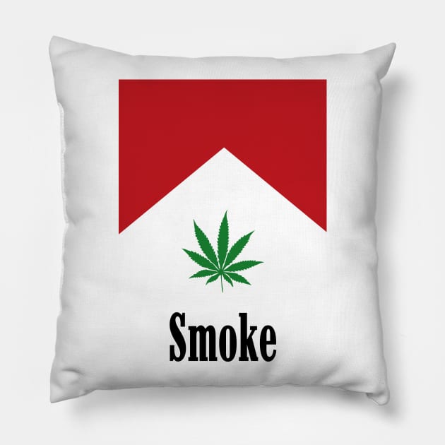 Cannabis Cigarette Pillow by CHROME BOOMBOX