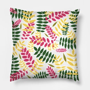 Joyful pastel leaves pattern Pillow