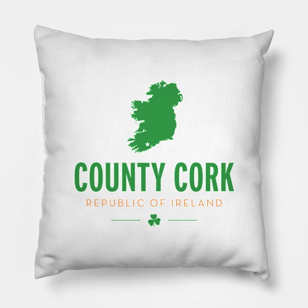 County Cork Pillow by Assertive Shirts