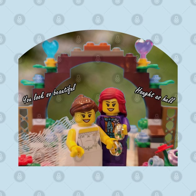 Lego Wayhaught w/ quote - Wedding Photo by Pingubest